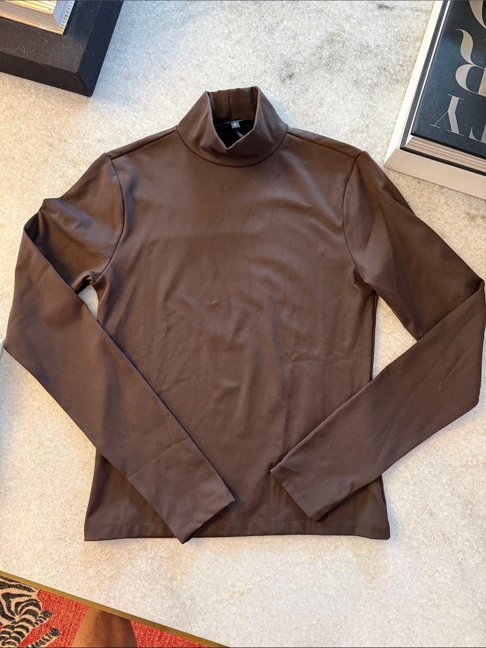 NWOT rag & bone Chocolate Brown Turtleneck